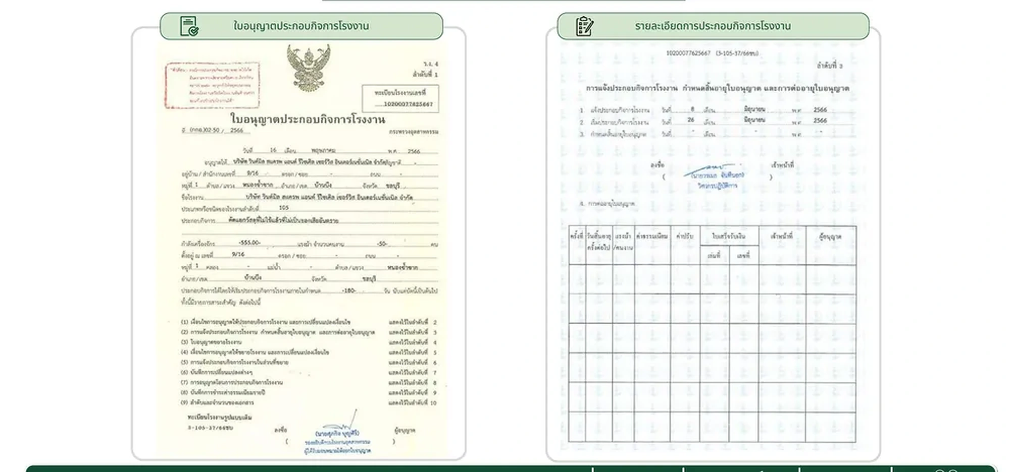 ใบอนุญาตประกอบกิจการโรงงานสำหรับวัสดุที่ไม่ใช้แล้วที่ไม่เป็นอันตราย